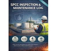 SPCC Inspection & Maintenance Log Book: Spill Prevention, Control and Countermeasure Record | EPA 40 CFR Part 112 Compliant Tracker for Oil Storage, Containment, and Environmental Compliance