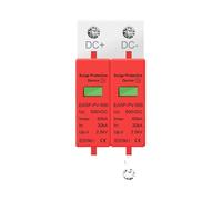 SPD 2P 3P DC 500V 800V 1000V 20KA ~ 40KA 30KA ~ 60KA - protezione contro le sovratensioni domestiche, scaricatore a bassa tensione, dispositivo PV solare (3P, DC500V 60KA)