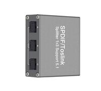 SPDIF Digital Audio Splitter 1x3 Toslink Ottico Adattatore A 3 Vie Supporta8977