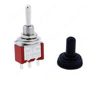 SPDT DPDT - Interruttore a levetta di ripristino MTS-102 5A 6A 125V 3A 250 AC 3 6PIN ON-ON ON OFF ON ON OFF ON interruttore a bilanciere per luci motori (MTS-103 on-Off-on 3pin, 5PCS_con tappo)