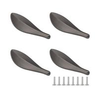 SPDYCESS 4 Pezzi Maniglie a Forma di Foglia Pomelli per Cassettiera in Lega di Zinco Pomelli per Cassetti Maniglia Decorativa per Mobili for Cucina Cassettiera Bagno per Cucina Cassettiera Bagno