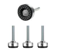 SPDYCESS 4 Pezzi Piedini Regolabili per Mobili, M10×60mm×Ø35mm Piedi Regolabili per Impieghi Gravosi Gambe di Tavolo in Metallo per Mobili, Elettrodomestici e Attrezzature