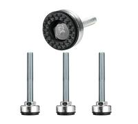 SPDYCESS 4 Pezzi Piedini Regolabili per Mobili, M12×100mm×Ø35mm Piedi Regolabili per Impieghi Gravosi Gambe di Tavolo in Metallo per Mobili, Elettrodomestici e Attrezzature