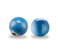 SPDYCESS 4 Pezzi Pomelli per Mobili in Ceramica Pomello per Armadi da Cucina con Viti Maniglie Rotondo per Cassetti Porta Camera da Letto