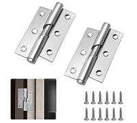 SPEACOUR 2 Cerniere a Testa Cilindrica in Acciaio Inox con Cuscinetto a Sfera per Porta per Mancini, Mobili per Casa, Cerniere per Porte Interne Pieghevoli (76 x 52 mm)