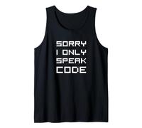 Speak code programmatore AI nerd geek coder autismo 8 bit Canotta
