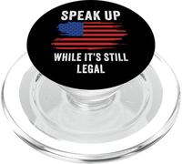 Speak Up - While It's Still Legal: Free Speech USA PopSockets PopGrip per MagSafe