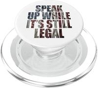 Speak Up - While It's Still Legal: Free Speech USA Vintage PopSockets PopGrip per MagSafe