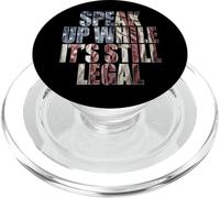 Speak Up - While It's Still Legal: Free Speech USA Vintage PopSockets PopGrip per MagSafe