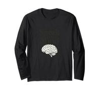Speak Your Mind Cervello Illustrazione Retro Scienza Ispirato Maglia a Manica