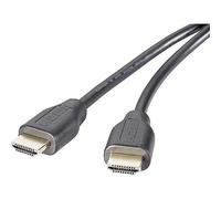 Speaka Cavo di collegamento HDMI professionale, 1,00 m, SP-9021120 Audio Return Channel, contatti dorati, nero [1 HD