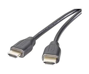 Speaka Cavo di collegamento HDMI professionale, 1,00 m, SP-9021120 Audio Return Channel, contatti dorati, nero [1 HD