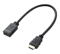 SpeaKa Professional HDMI Prolunga Spina HDMI-A, Presa HDMI-A 0.30 m Nero SP-7870100 UHD 4K, Canale di Ritorno, contatt