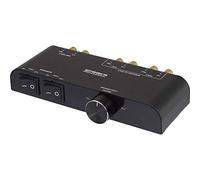 SpeaKa Professional 2 Porte Commutatore per altoparlanti controllo volume integrato Nero