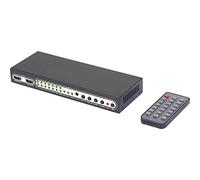 SpeaKa Professional 6 Porte Switch Matrix HDMI con funzione Picture in Picture, Con telecomando UHD 4K @ 60 Hz