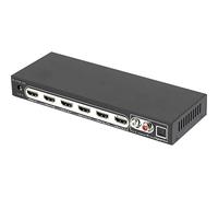 SpeaKa Professional Splitter HDMI 4 porte 3840x2160 con porte audio e telecomando Nero