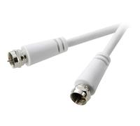 SpeaKa Professional SAT Cavo [1x Spina a F - 1x Spina a F] 1.50 m 75 dB Bianco