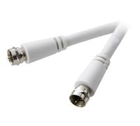 SpeaKa Professional SAT Cavo [1x Spina a F - 1x Spina a F] 7.50 m 90 dB Bianco