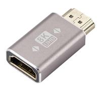 Speaka Professional SP-11302000 - Adattatore HDMI [1 connettore HDMI - 1 presa HDMI] grigio UHD 8K @ 60 Hz, UHD 4K @ 120 Hz