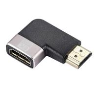 Speaka Professional SP-11302008 - Adattatore HDMI [1 connettore HDMI - 1 presa HDMI] nero, argento UHD 8K @ 60 Hz, UHD 4K