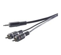 SpeaKa Professional SP-1300904 RCA / Jack Audio Cavo [2x Spina RCA - 1x Spina