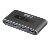 SpeaKa Professional SP-13710916 Commutatore USB 3.0 2 Porte Grigio