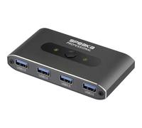 SpeaKa Professional SP-13712096 Commutatore USB 3.0 2 Porte Grigio