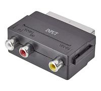 Speaka Professional SP-7869904 - Adattatore RCA/SCART [3 prese RCA, 1 connettore SCART, colore: Nero