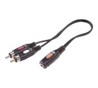 SpeaKa Professional SP-7870256 RCA / Jack Audio Cavo [2x Spina RCA - 1x Presa