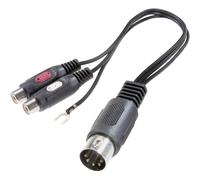SpeaKa Professional SP-7870284 RCA / Attacco DIN Audio Adattatore a Y [1x Spina