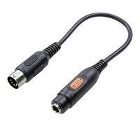 SpeaKa Professional SP-7870312 Attacco DIN/Jack Audio Adattatore [1x Spina DIN 5 Poli - 1x Presa Jack da 6.3 mm] Nero