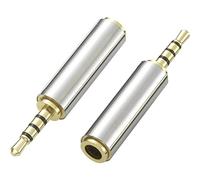 Speaka Professional SP-8832448 - Adattatore audio jack da 2,5 mm, 1 presa jack da 3,5 mm, colore: Argento