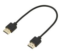 SpeaKa Professional HDMI Cavo Spina HDMI-A, Spina HDMI-A 0.20 m Nero SP-9076308 UHD 4K, Canale di Ritorno, contatti co