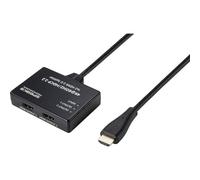 SpeaKa Professional SP-9443508 1+2 Porte Distributore, splitter HDMI Nero