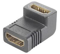 SpeaKa Professional SP-9564944 HDMI Adattatore [1x Presa HDMI - 1x Presa HDMI] Nero contatti connettore Dorati, angolat