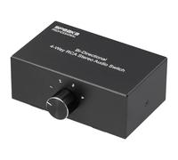 SpeaKa Professional SP-AS-500 4 Porte Switch audio RCA Contenitore in metallo