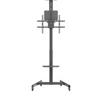 SPEAKA PROFESSIONAL SP-TVC-1300 Carrello TV regolabile in altezza, manovella, supporto per fotocamera, supporto per dispositivo 94,0 c
