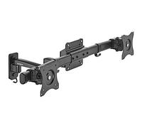 SpeaKa Professional SP-TVM-512 2 vie Supporto a muro per monitor 33,0 cm (13) - 68,6 cm (27) Nero Ruotabile, Inclinab