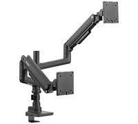 SpeaKa Professional SP-MM-980 2 vie Supporto per monitor 43,2 cm (17) - 124,5 cm (49) Nero Regolabile in altezza, Inc