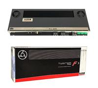 SPEAKER, 1 amplificatore stereo compatibile con AUDIO SYSTEM F2-600 F2 600 2 canali classe ab 2 x 460 watt rms a 2 ohm 3000 watt max spl cofano auto, 1 pezzo