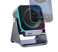 Speaker | Audio Station Foldable with Light | Portable Phone Charger Stand Along Speakers for Home Office Travel Christmas Birthday Men Women Boyfriend Girl