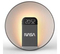 Nasa Gear Sveglia radio Bluetooth SPC600 – 5W RMS, ricarica wireless 15W Qi, doppio allarme, grigio