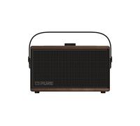 Pure Altoparlante Bluetooth Classic Aura 40W, Powerbank, Luce, Batteria 30h, USB-C, AUX, IPX2, Modalità EQ - Marrone Caffè con Finitura Legno Noce