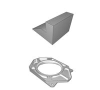 Speaker Bracket for Ford Mustang 4th Gen 5.25" Round Speaker Mount Adapter