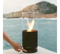 SPEAKER FIRE - Altoparlante Bluetooth Con Fiamma A Bioetanolo E Luce A LED Nero