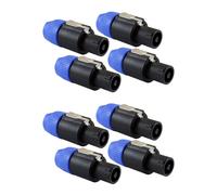 Speaker Plug Twist Lock 4 Pole Speaker Plug Compatibile con Neutrik Speakon Nl4Fc, Nl4Fx, Nlt4X, Nl2Fc - 8 Pack