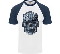 Speaker Skull Music Hi-Fi Uomo S/S Baseball T-Shirt