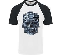 Speaker Skull Music Hi-Fi Uomo S/S Baseball T-Shirt