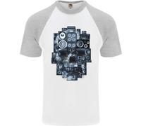 Speaker Skull Music Hi-Fi Uomo S/S Baseball T-Shirt