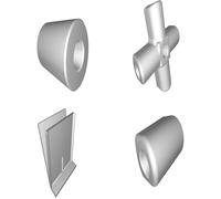 Speaker Stand for Surround Sound System with Cross-Style Base and Pipe Frame